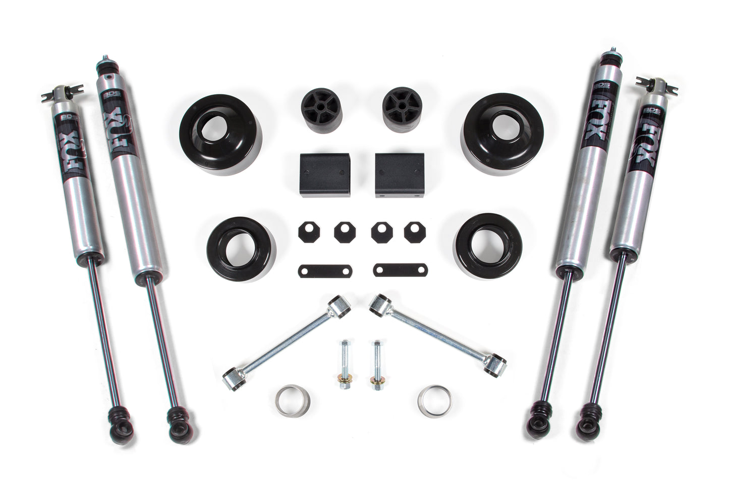 BDS SUSPENSION 2 Inch Lift Kit - Coil Spacer - Jeep Wrangler JK (12-18) 2-Door BDS1429FS