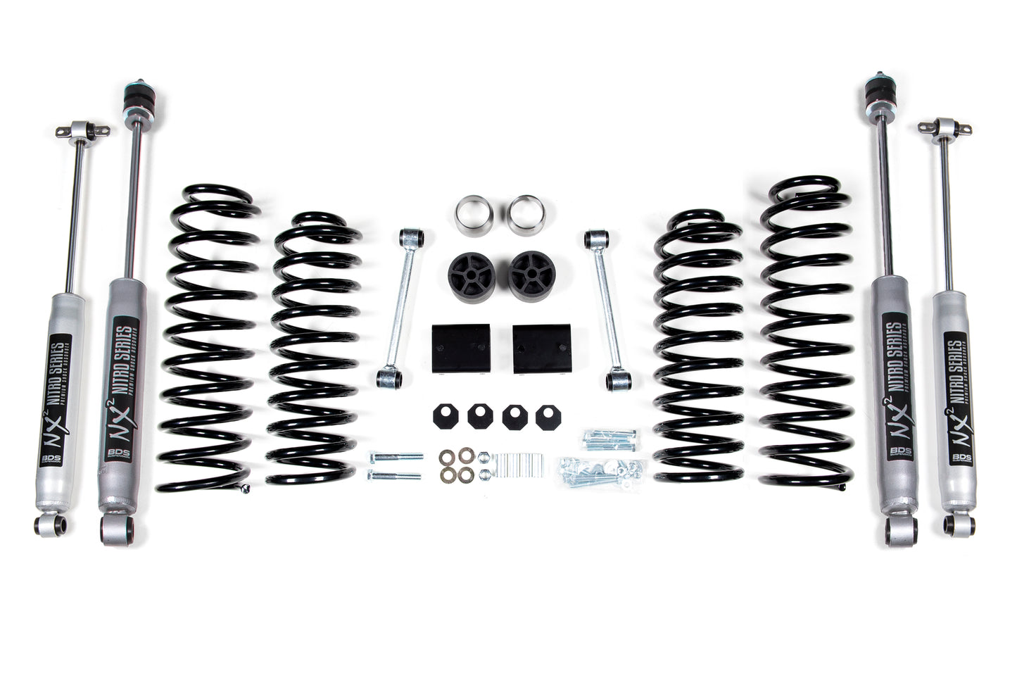 BDS SUSPENSION 2 Inch Lift Kit - Coil Spring - Jeep Wrangler JK (12-18) 4-Door BDS1430H
