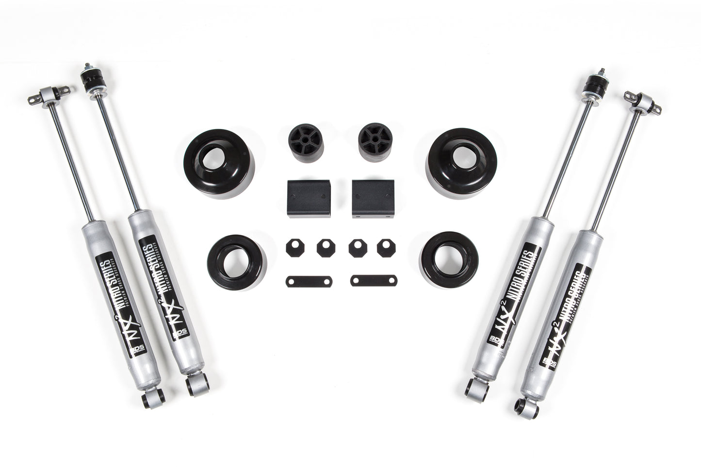 BDS SUSPENSION 2 Inch Lift Kit - Coil Spacer - Jeep Wrangler JK (07-18) 2/4-Door BDS463H