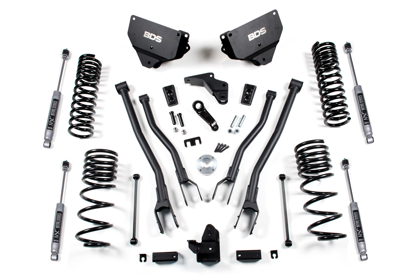 BDS SUSPENSION 4 Inch Lift Kit W/ 4-Link - Ram 2500 (14-18) 4WD - Gas BDS1611H