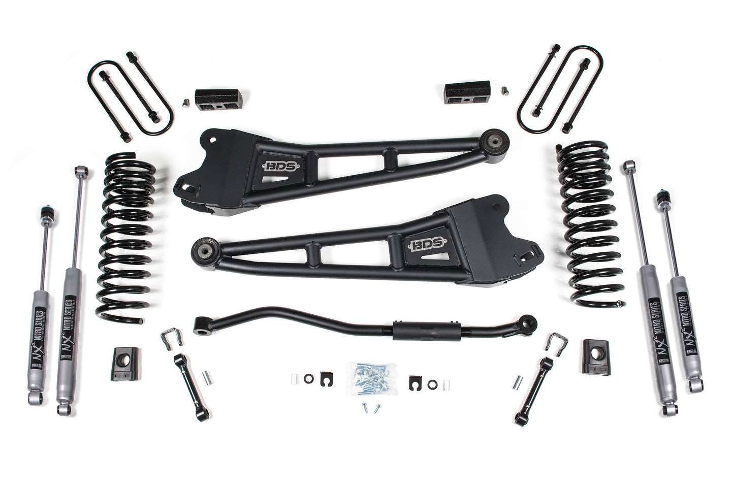 BDS SUSPENSION 3 Inch Lift Kit W/ Radius Arm - Ram 3500 (13-18) 4WD - Diesel BDS1622H