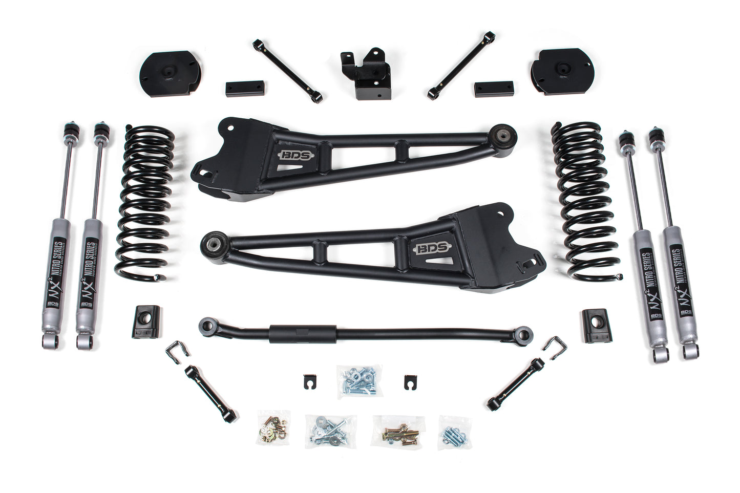 BDS SUSPENSION 3 Inch Lift Kit W/ Radius Arm - Ram 2500 (14-18) 4WD - Diesel BDS1624H