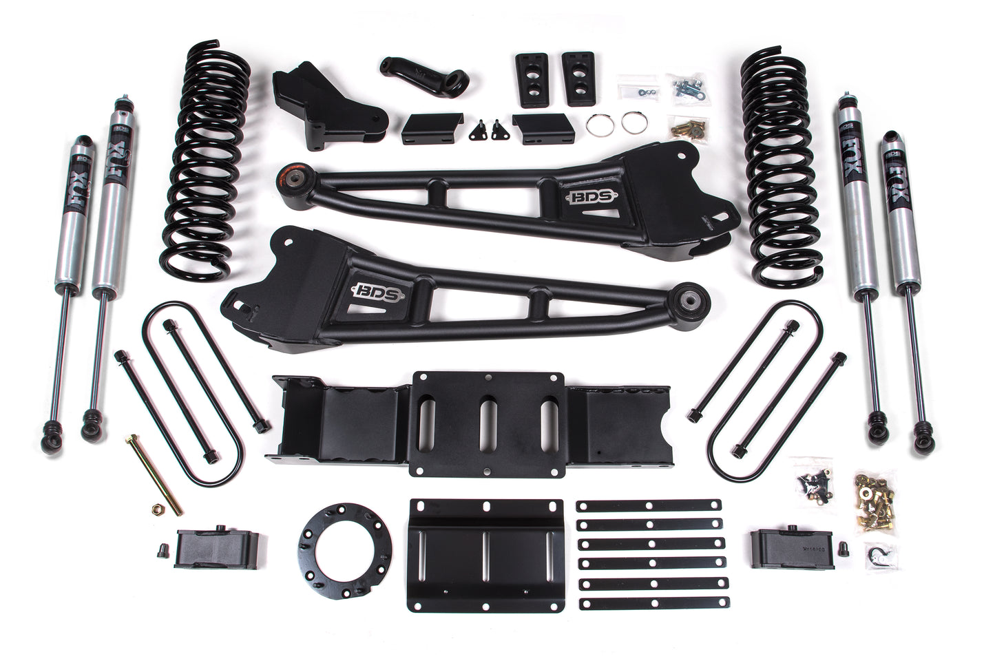 BDS SUSPENSION 4 Inch Lift Kit W/ Radius Arm - Ram 3500 (19-24) 4WD - Diesel BDS1657FS