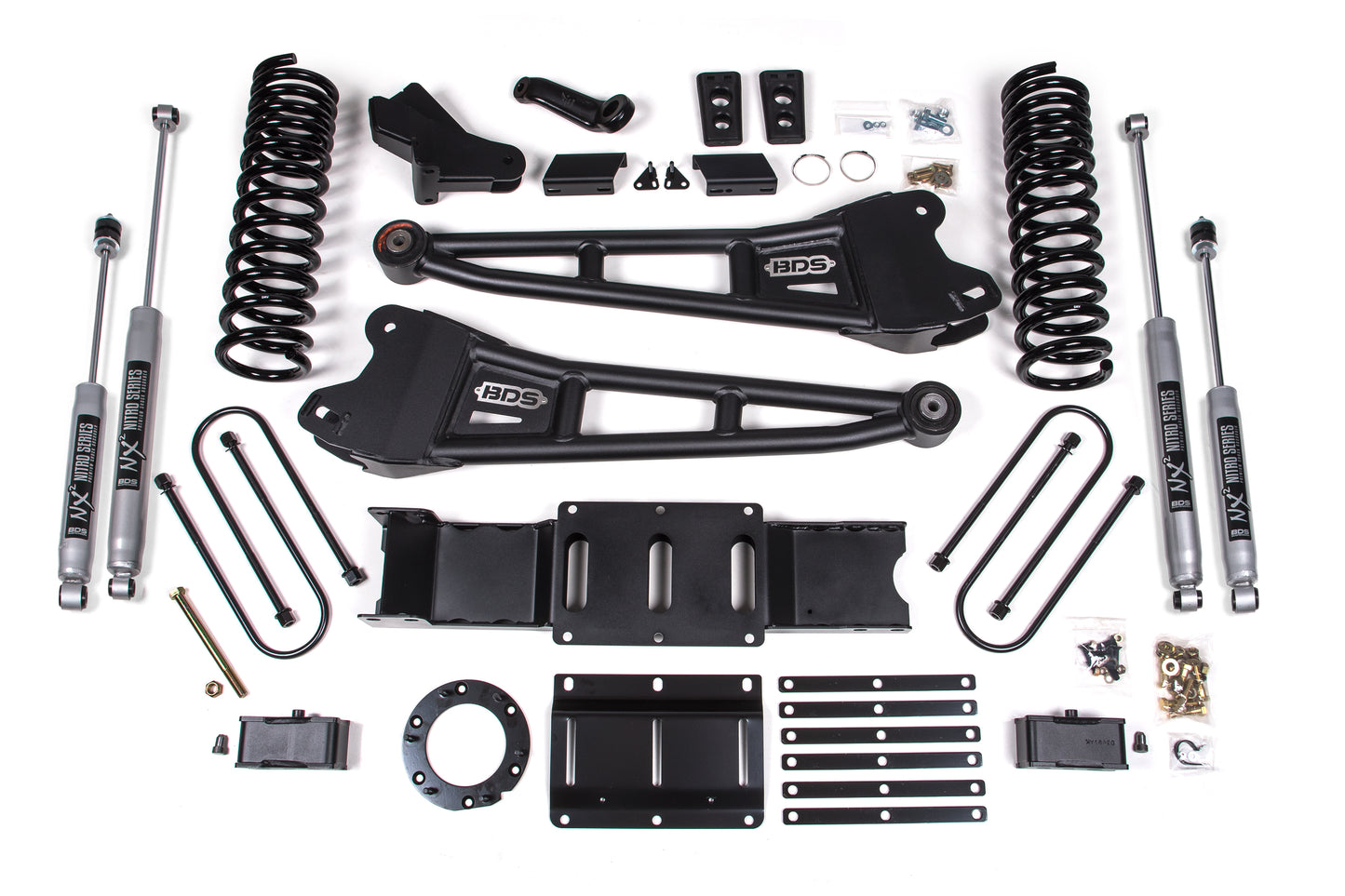 BDS SUSPENSION 4 Inch Lift Kit W/ Radius Arm - Ram 3500 (19-24) 4WD - Diesel BDS1657H