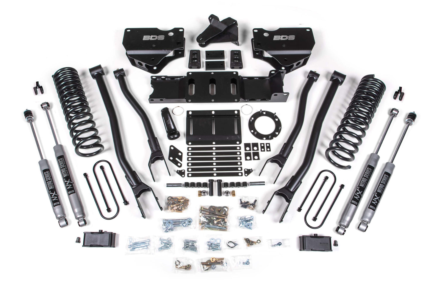 BDS SUSPENSION 4 Inch Lift Kit W/ 4-Link - Ram 3500 (19-24) 4WD - Diesel BDS1666H