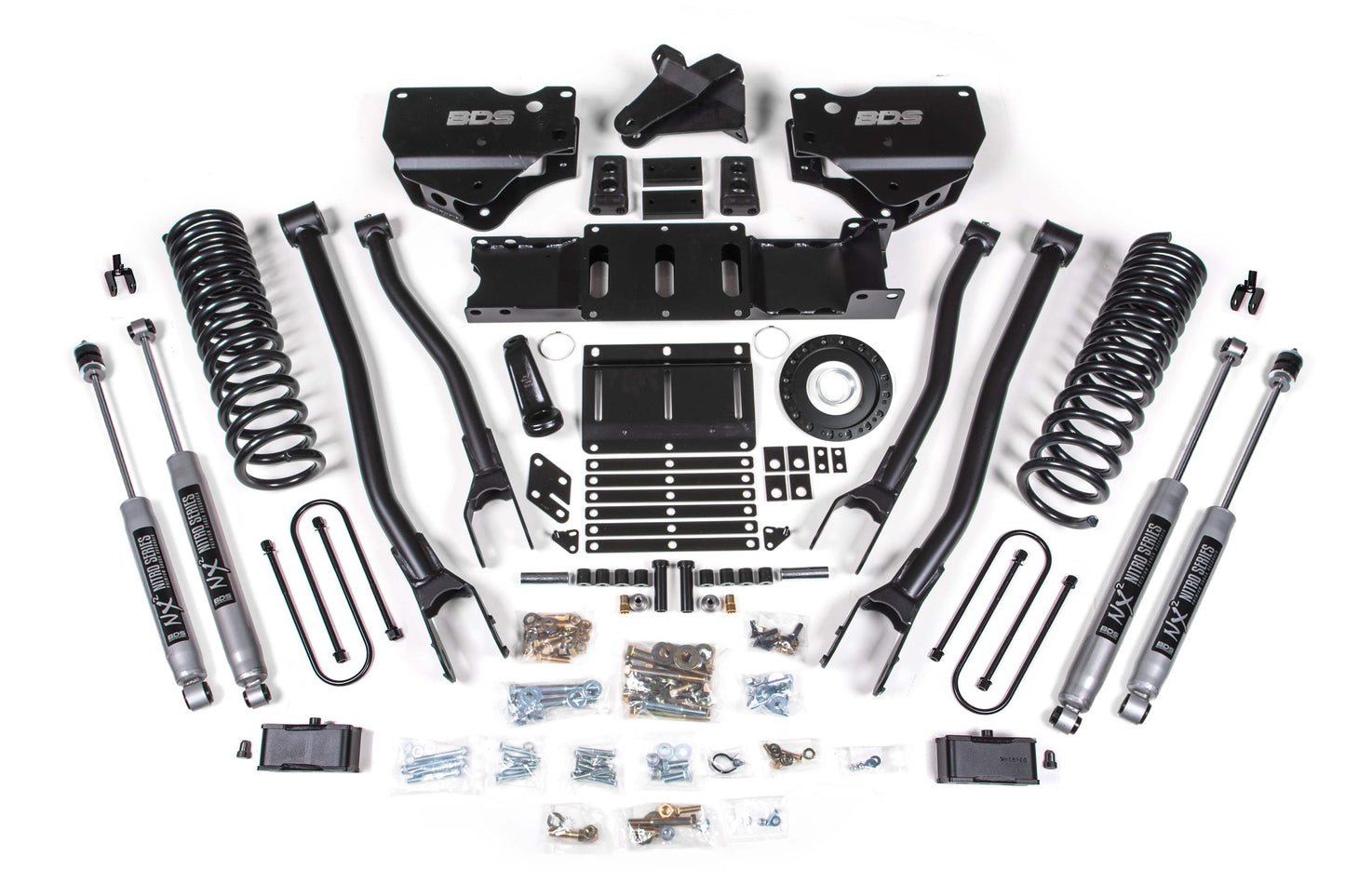 BDS SUSPENSION 4 Inch Lift Kit W/ 4-Link - Ram 3500 (19-24) 4WD - Diesel BDS1668H