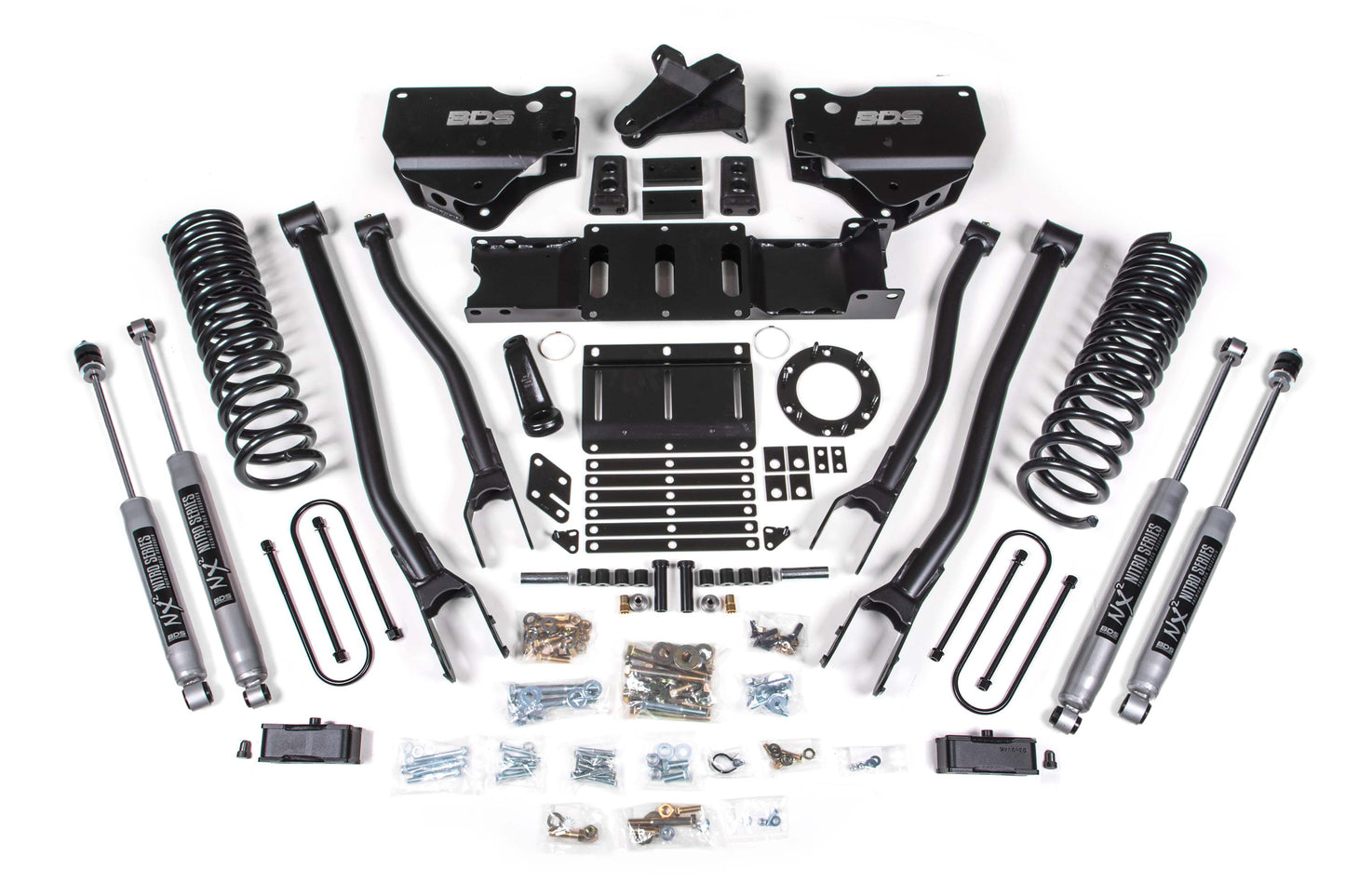 BDS SUSPENSION 4 Inch Lift Kit W/ 4-Link - Ram 3500 (19-24) 4WD - Diesel BDS1671H