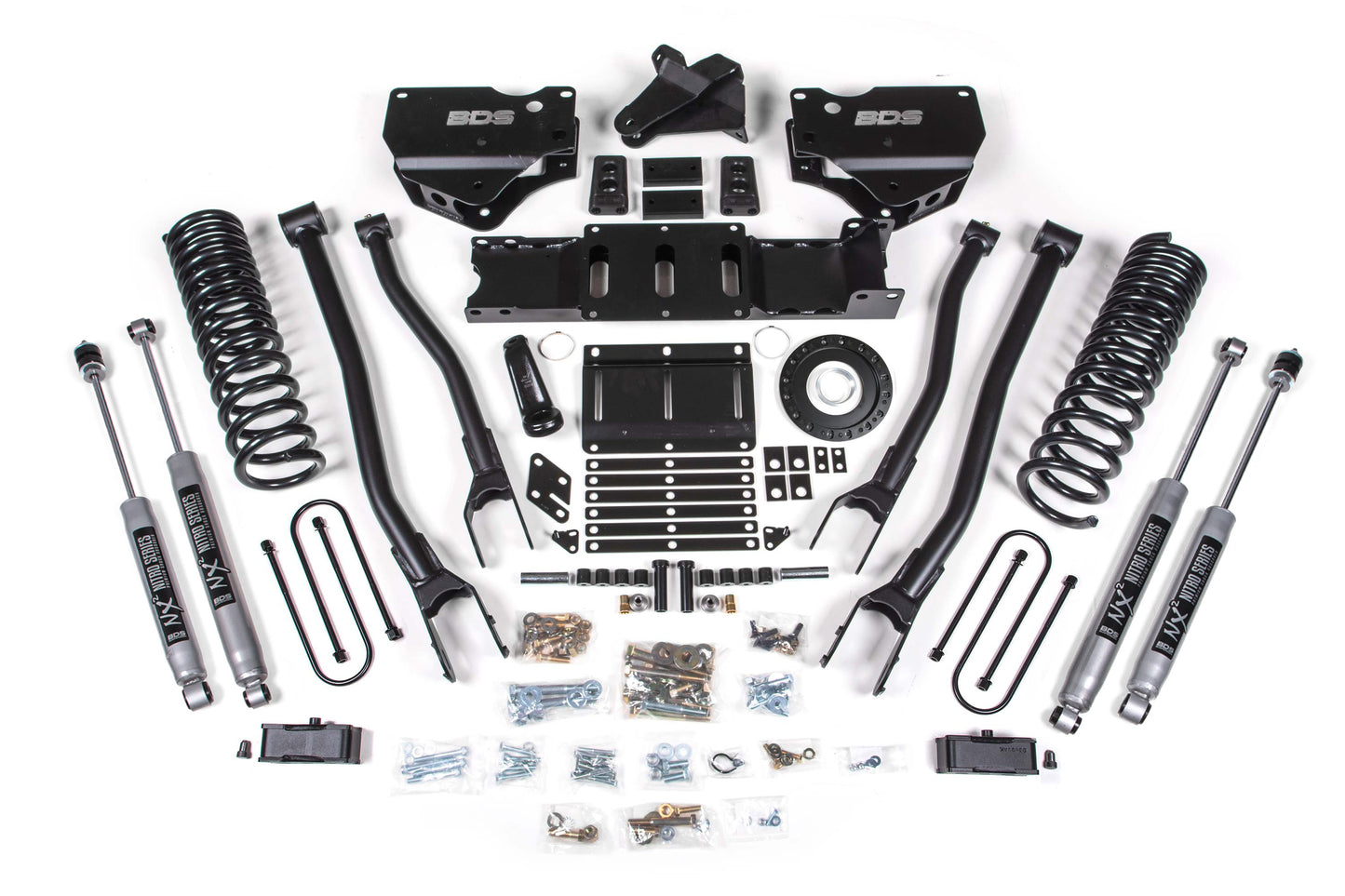 BDS SUSPENSION 4 Inch Lift Kit W/ 4-Link - Ram 3500 (19-24) 4WD - Diesel BDS1673H