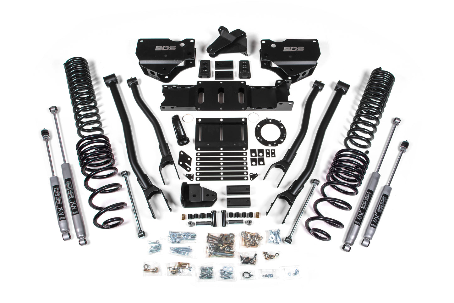 BDS SUSPENSION 4 Inch Lift Kit W/ 4-Link - Ram 2500 (19-24) 4WD - Diesel BDS1674H