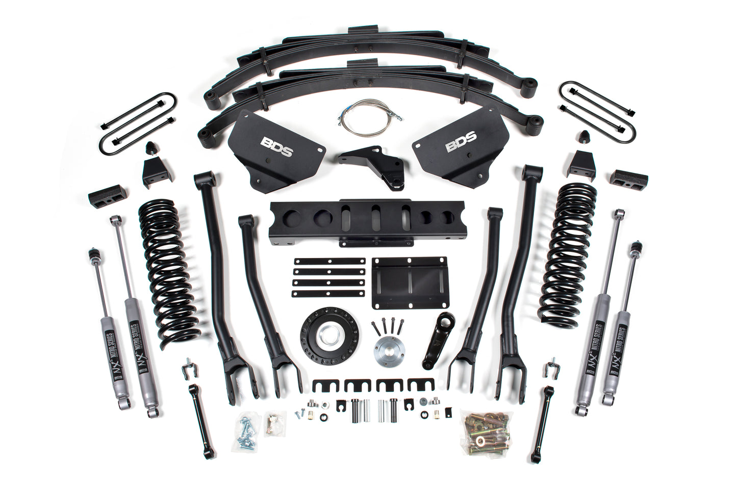 BDS SUSPENSION 8 Inch Lift Kit W/ 4-Link - Ram 3500 (13-18) 4WD - Diesel BDS1790H