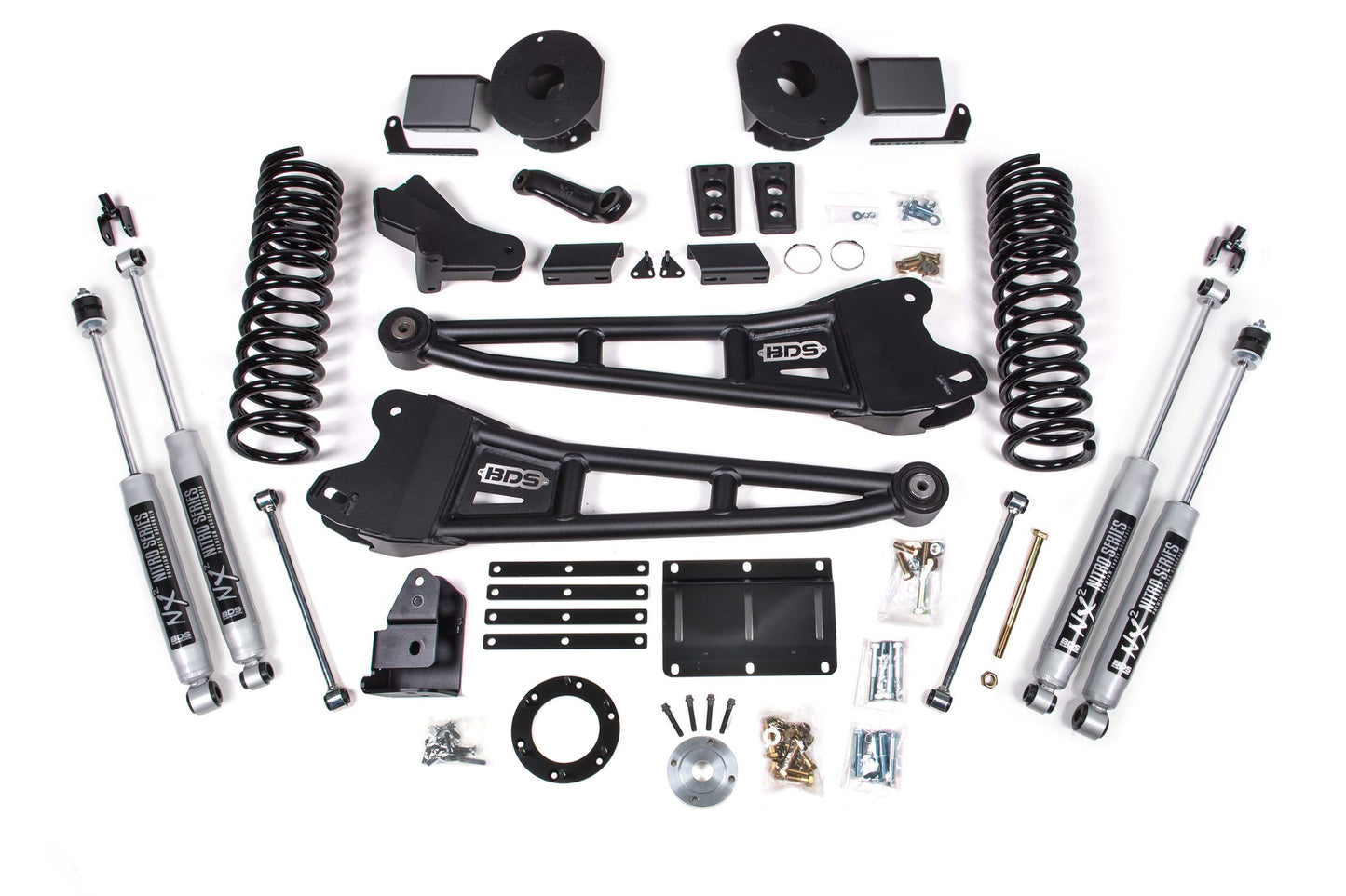 BDS SUSPENSION 6 Inch Lift Kit W/ Radius Arm - Ram 2500 W/ Rear Air Ride (14-18) 4WD - Diesel BDS2102H
