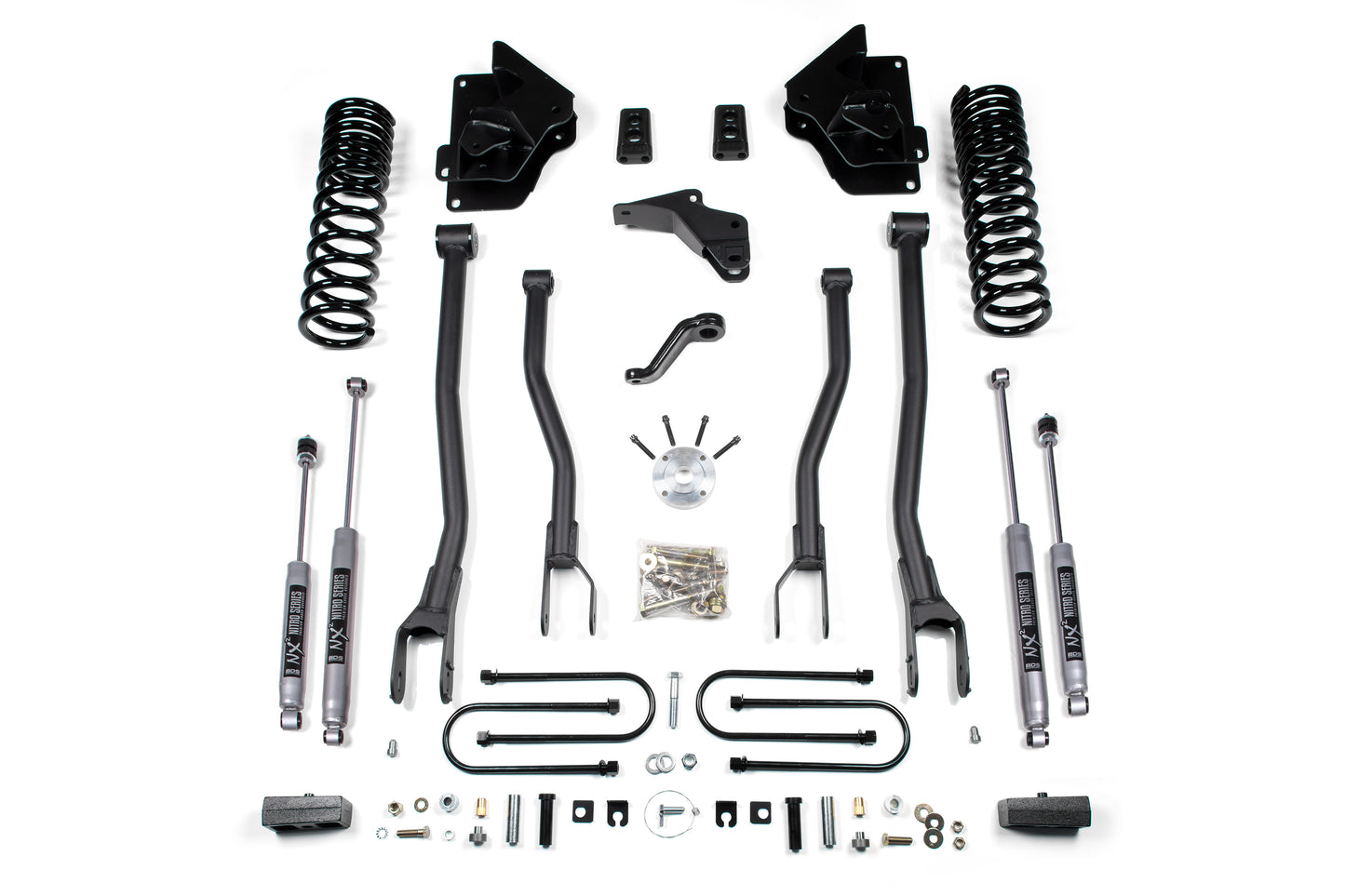 BDS SUSPENSION 4 Inch Lift Kit W/ 4-Link - Ram 3500 (13-18) 4WD - Diesel BDS1776FPE