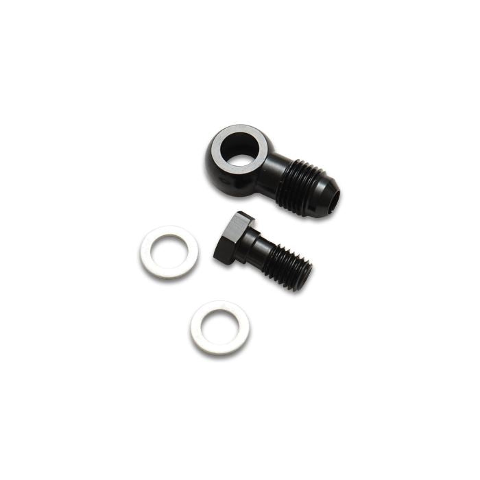 Vibrant Performance - 11536 - Single Male Banjo Adapter Assembly; Banjo Size: -8AN; Bolt Size: M10 x 1.25
