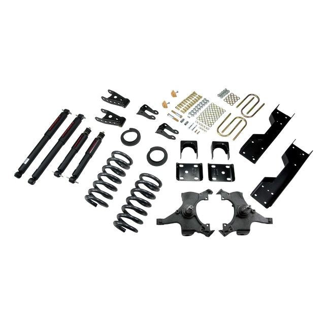 BELLTECH 689ND LOWERING KITS Front And Rear Complete Kit W/ Nitro Drop 2 Shocks 1992-1998 Chevrolet Silverado/Sierra C1500 (Std Cab ext 454 SS) 4 in. or 5 in. F/6 in. or 7 in. R drop W/ Nitro Drop II Shocks
