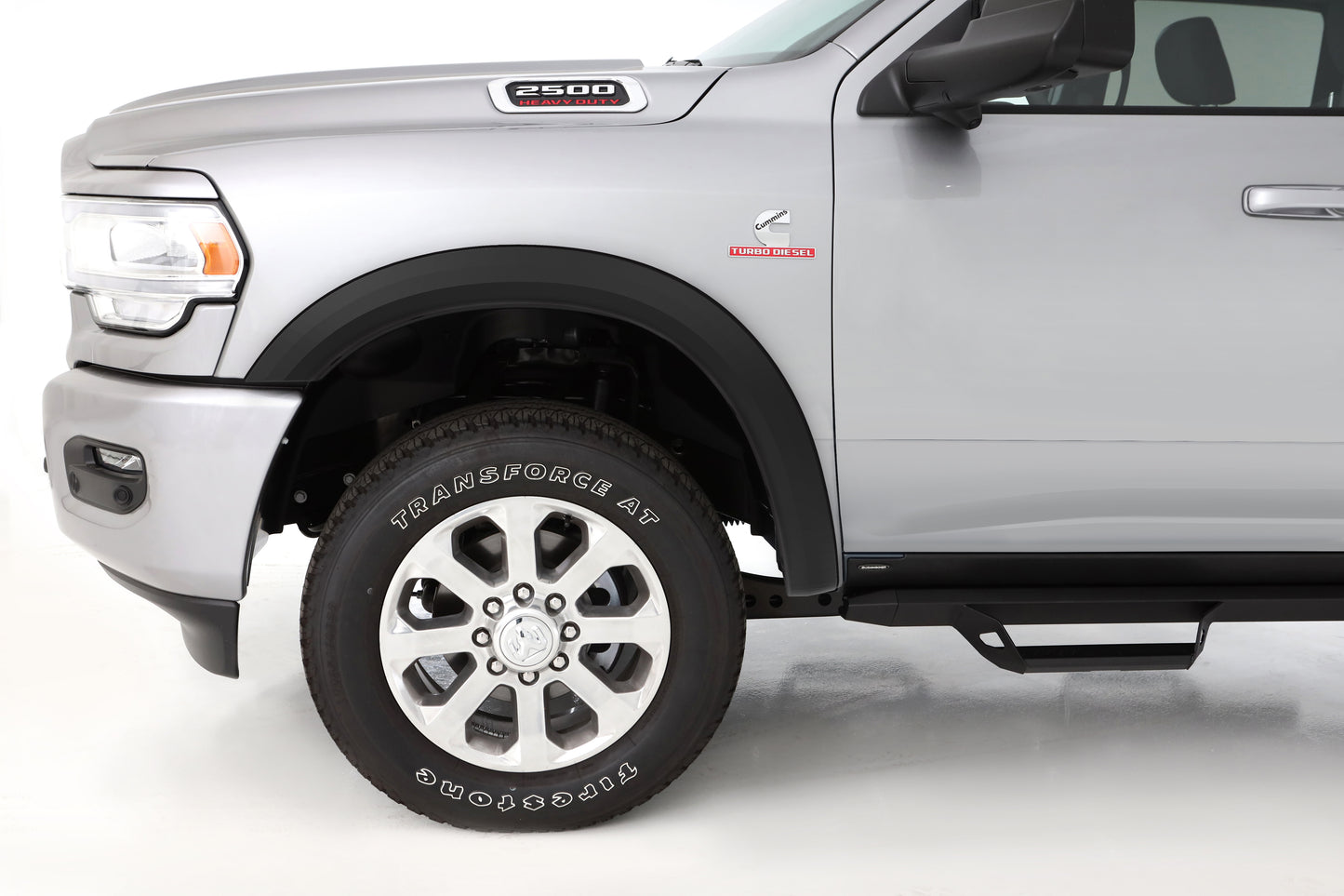 Bushwacker 50069-02 Black OE-Style Smooth Finish Front Fender Flares For 2019-2022 Ram 2500 Fits Models W/o OEM Fender Flares Includes Dually