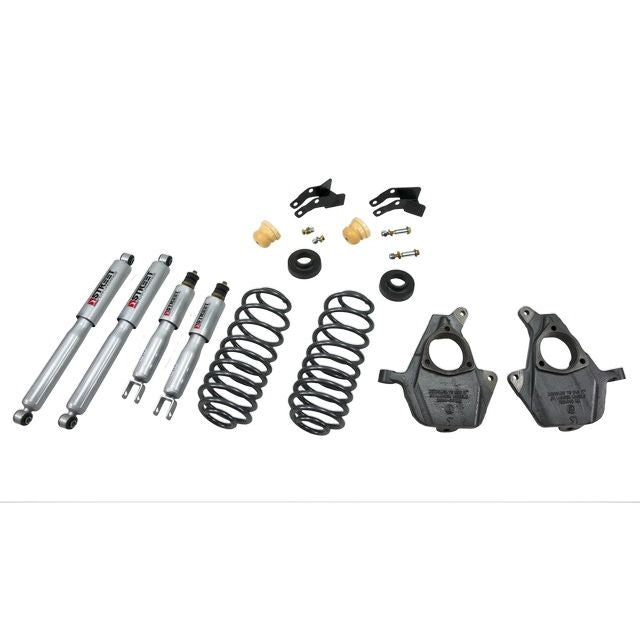 BELLTECH 759SP LOWERING KITS Front And Rear Complete Kit W/ Street Performance Shocks 2000-2006 Chevrolet Tahoe/Suburban/Avalanche/Yukon (2WD/4WD) 2 in. F/3 in. or 4 in. R drop W/ Street Performance Shocks