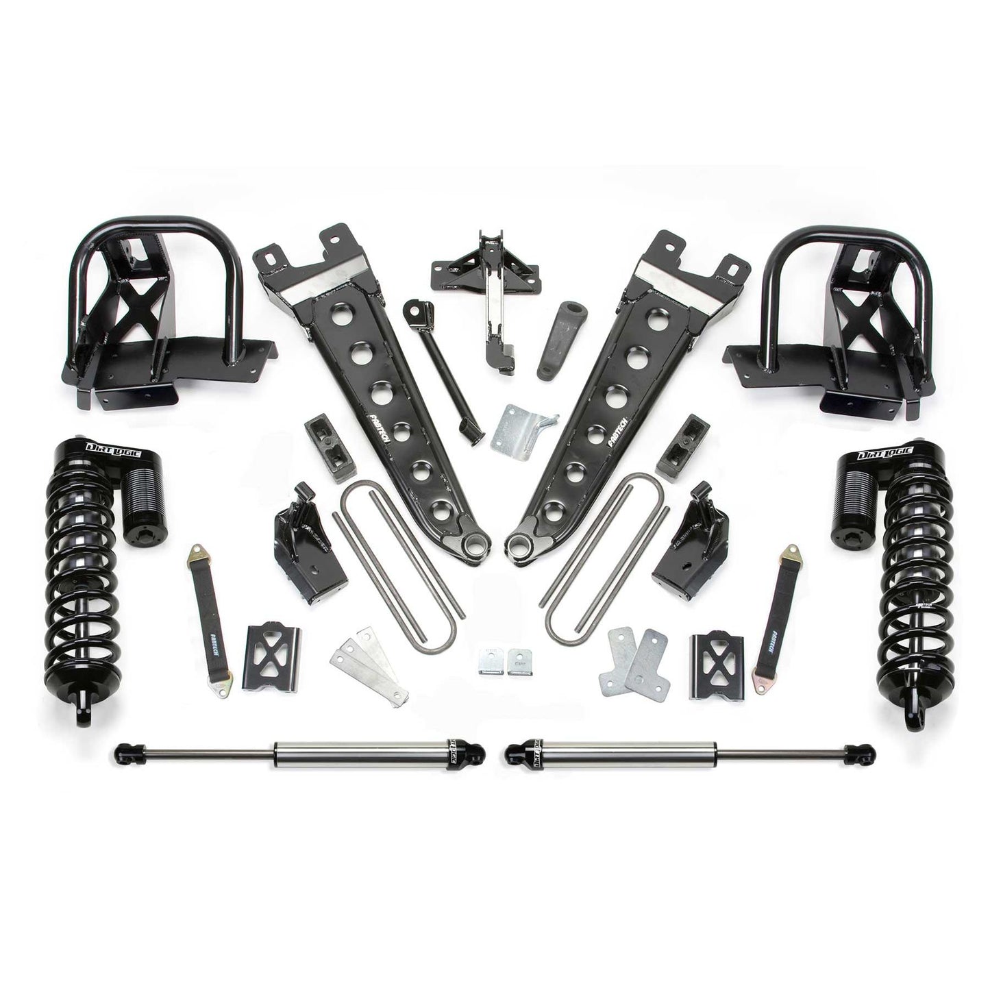 Fabtech 6" RAD ARM SYS W/DLSS 4.0 C/O& RR DLSS 05-07 FORD F250 4WD W/O FACTORY OVERLOAD K2012DL