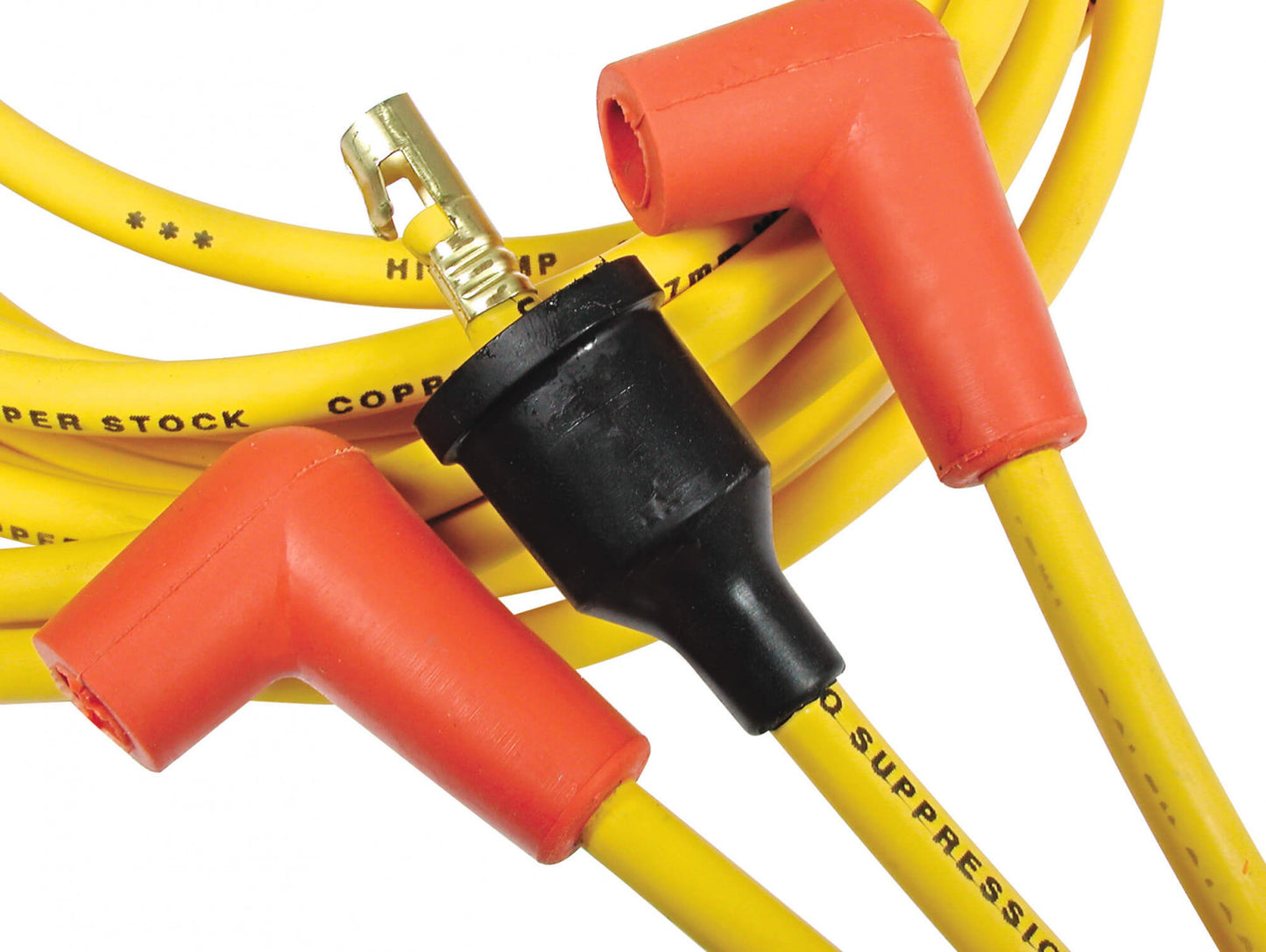 ACCEL Spark Plug Wire Set - Super Stock Graphite Core 8mm - Chevy / GMC V8 1955-74 - Yellow 4042
