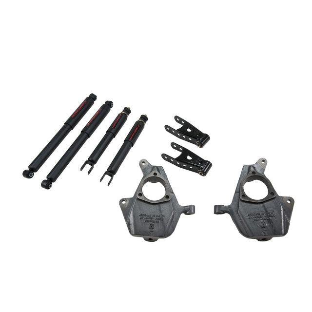 BELLTECH 678ND LOWERING KITS Front And Rear Complete Kit W/ Nitro Drop 2 Shocks 2003-2007 Chevrolet Silverado SS (2WD/4WD) 01-04 GMC Sierra Denali 2 in. F/2 in. R drop W/ Nitro Drop II Shocks