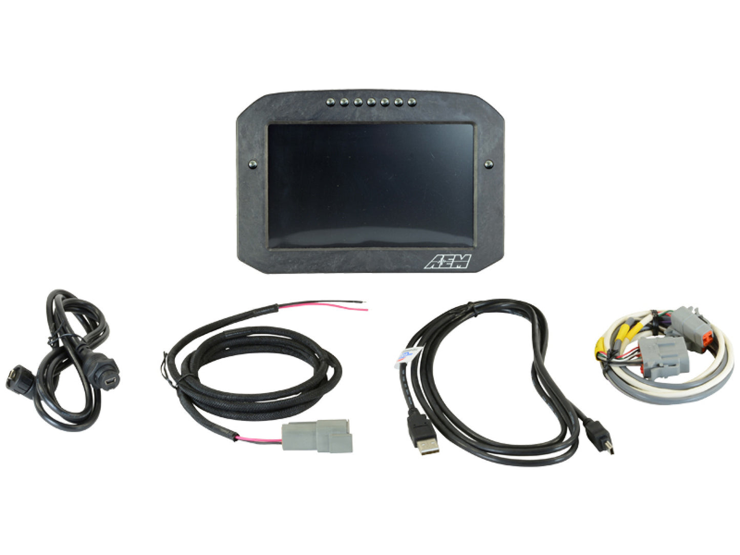 AEM CD-7 Carbon Flat Panel Digital Racing Dash Display - Logging / Non-GPS 30-5701F