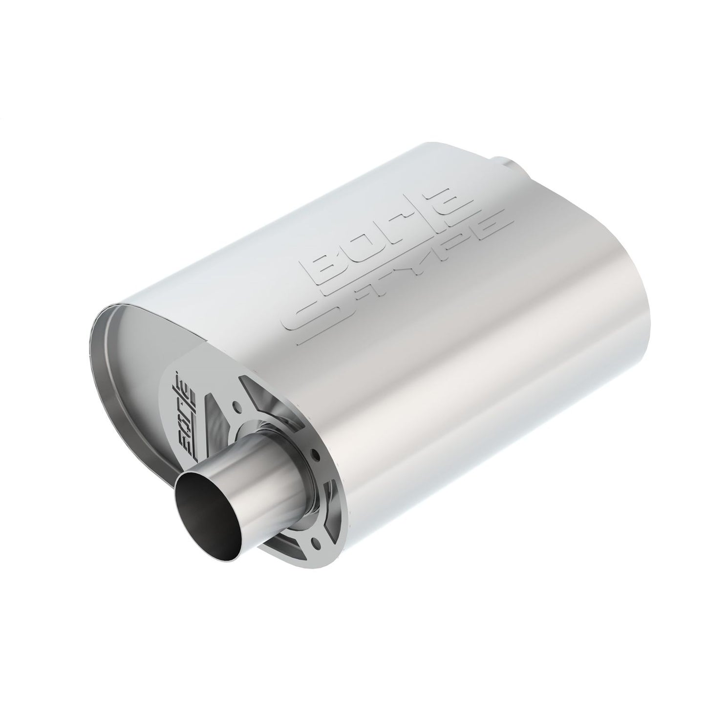 Borla CrateMuffler Muffler Ford Coyote 5.0L V8 Moderate Output 2.5in Offset Inlet/ 2.5in Offset Outlet S-Type 400857