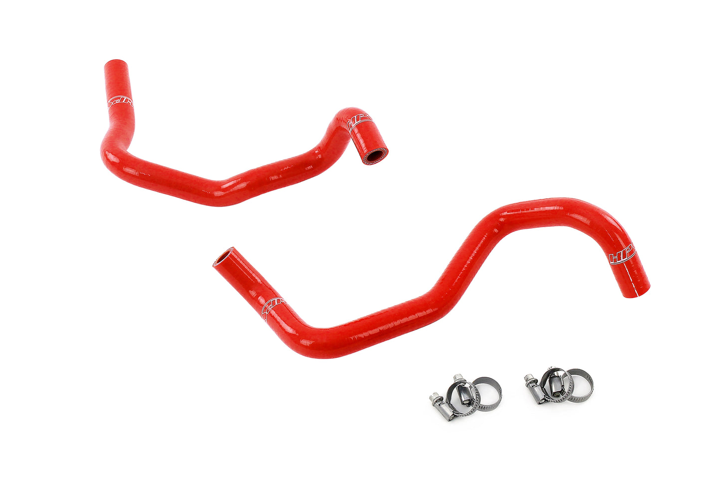 HPS Performance High Temp 3-ply Reinforced Silicone Replaces OEM Rubber Heater Hoses 57-2131H-RED