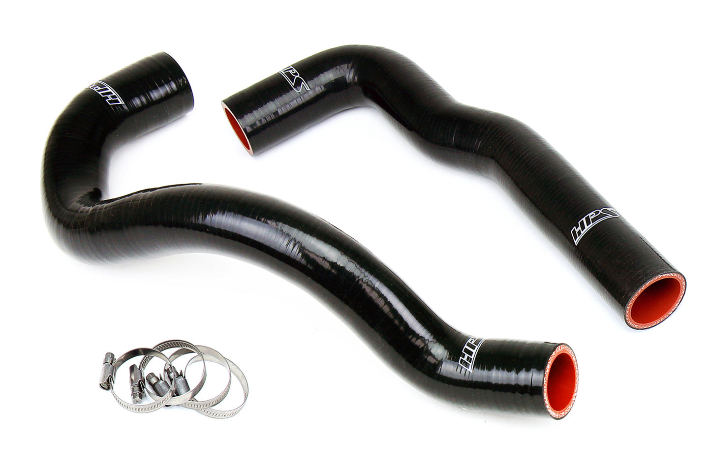 HPS Performance 3-ply Reinforced Silicone Replaces Rubber Radiator Coolant Hoses 57-2066-BLK