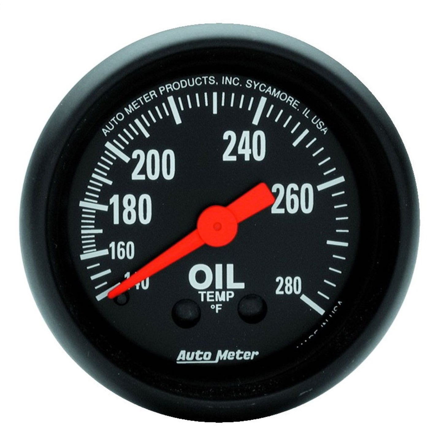 AutoMeter 2-1/16 in. OIL TEMPERATURE 140-280 Fahrenheit Z-SERIES 2609