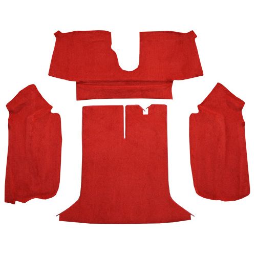 Auto Custom Carpets Inc 1994-1996 Chevrolet Corvette Coupe Rear T887 Torch Red Truvette Mass 10169-321-1330000000