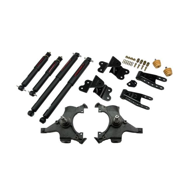 BELLTECH 685ND LOWERING KITS Front And Rear Complete Kit W/ Nitro Drop 2 Shocks 1992-1998 Chevrolet Silverado/Sierra C1500 (Std Cab ext 454 SS) 2 in. F/4 in. R drop W/ Nitro Drop II Shocks