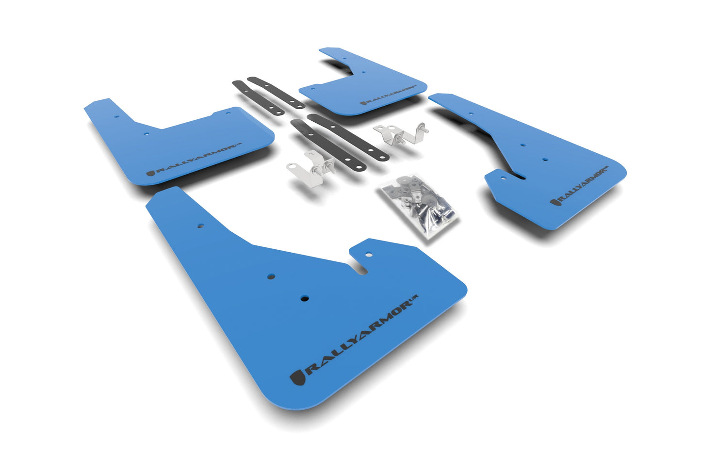 Rally Armor MF67-UR-BL/BLK 2019-2020 Toyota Corolla Hatchback Blue Mud Flap/Black Logo