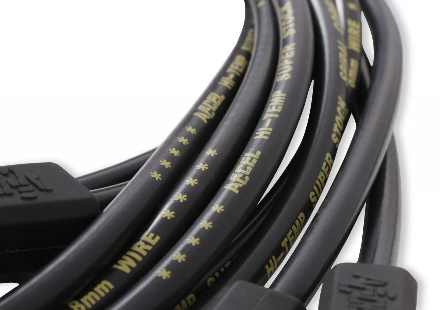 ACCEL Spark Plug Wire Set- 8mm - Super Stock - Custom - Black Wire 5114K