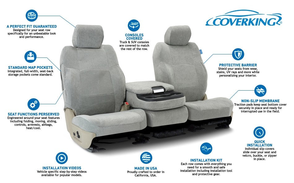 Coverking Custom Seat Cover Suede Suede