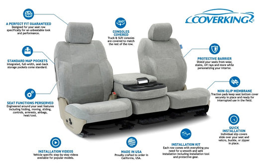 Coverking Custom Seat Cover Suede Suede