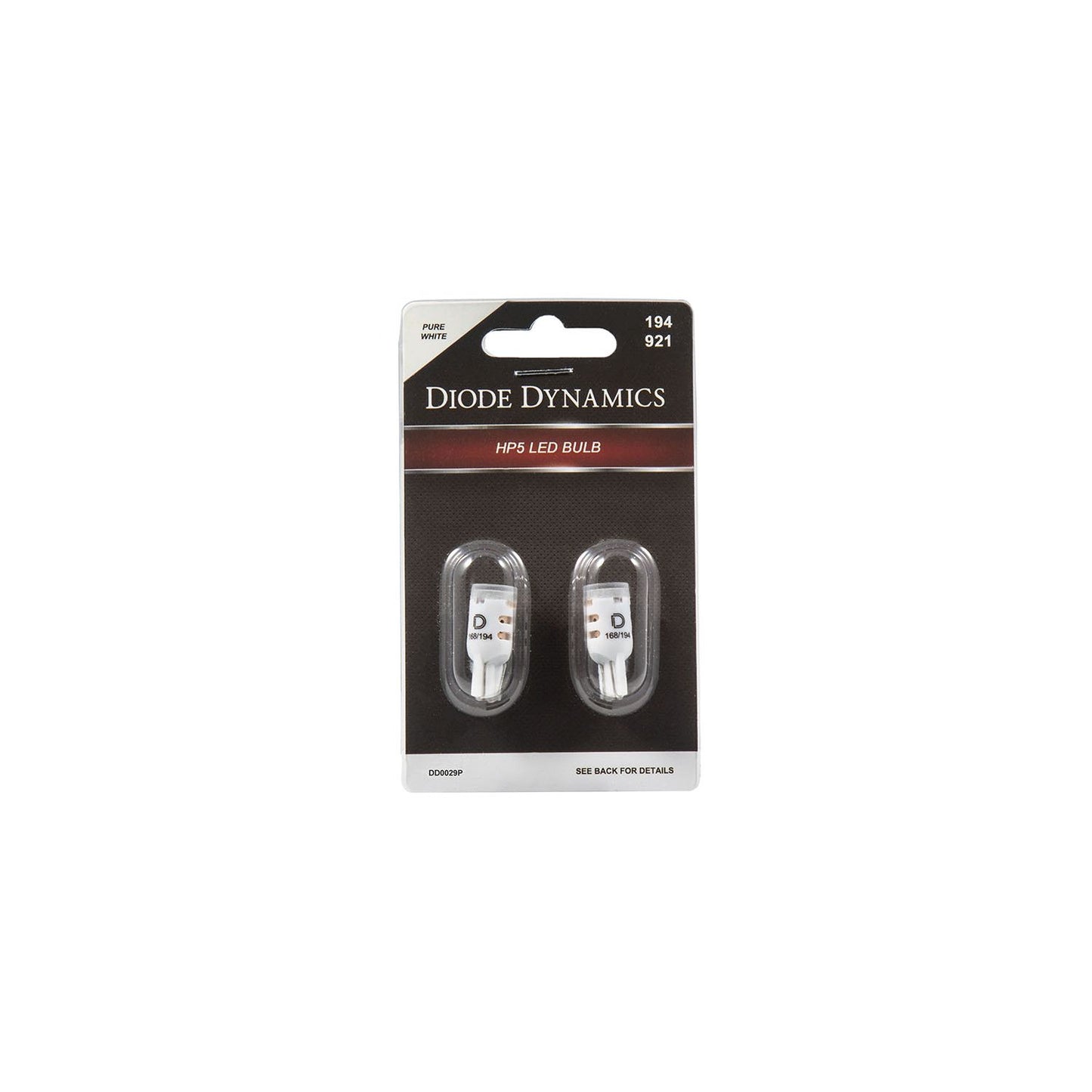 Diode Dynamics - DD0336P - 194 HP5 LED Pure White Short (pair)