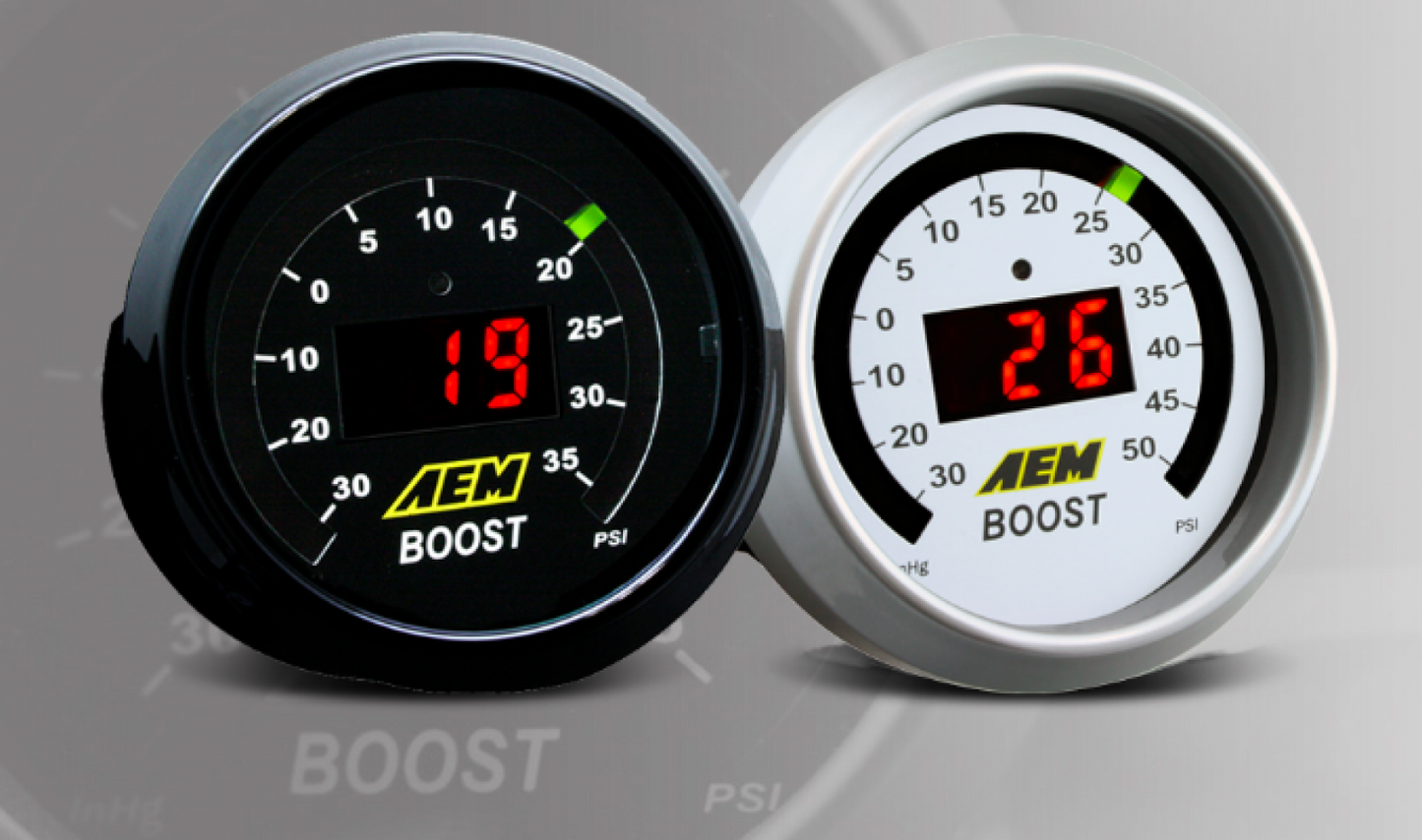 AEM Boost Pressure Gauge -30 ~ 50 PSI 30-4408