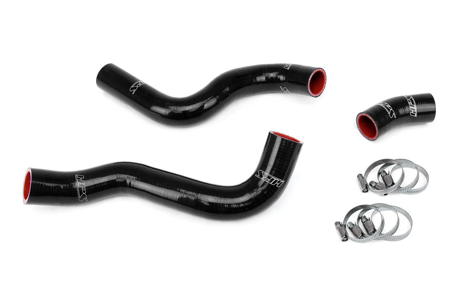 HPS Performance 3-ply Reinforced Silicone Replaces Rubber Radiator Coolant Hoses 57-2055-BLK