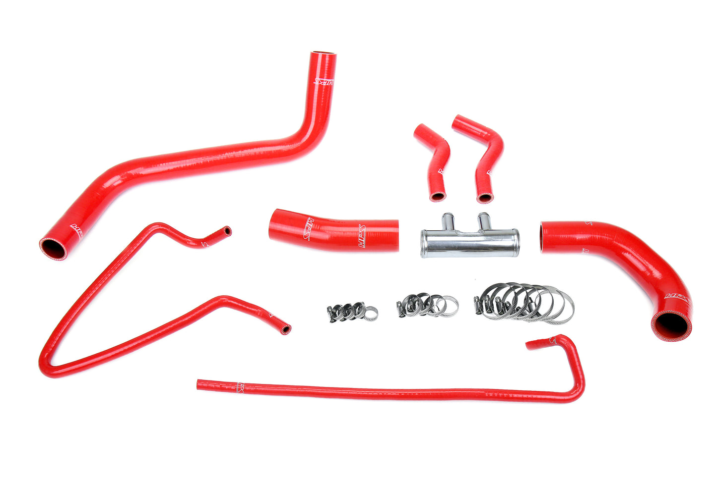HPS Performance 3-ply Reinforced Silicone Replaces Rubber Radiator Coolant Hoses 57-2064-RED