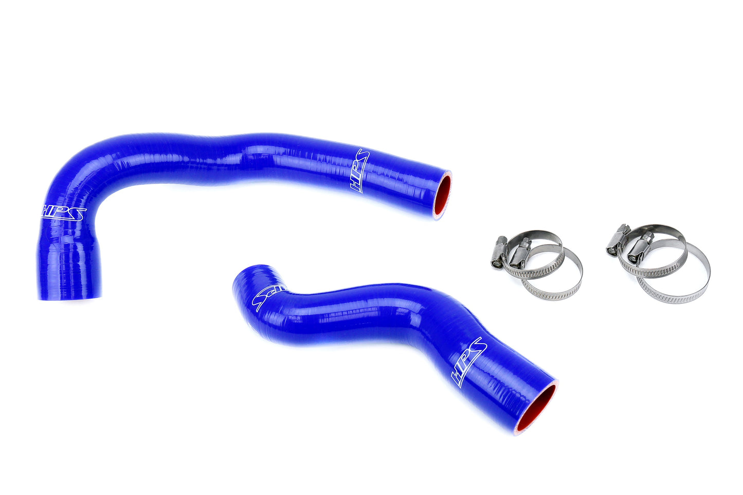 HPS Performance High Temp 3-ply Reinforced Silicone Replaces OEM Rubber Radiator Coolant Hoses 57-1979-BLUE