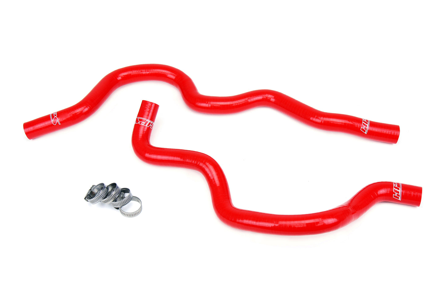 HPS Performance 3-ply Reinforced Silicone Replaces Rubber Heater Coolant Hoses 57-1872-RED