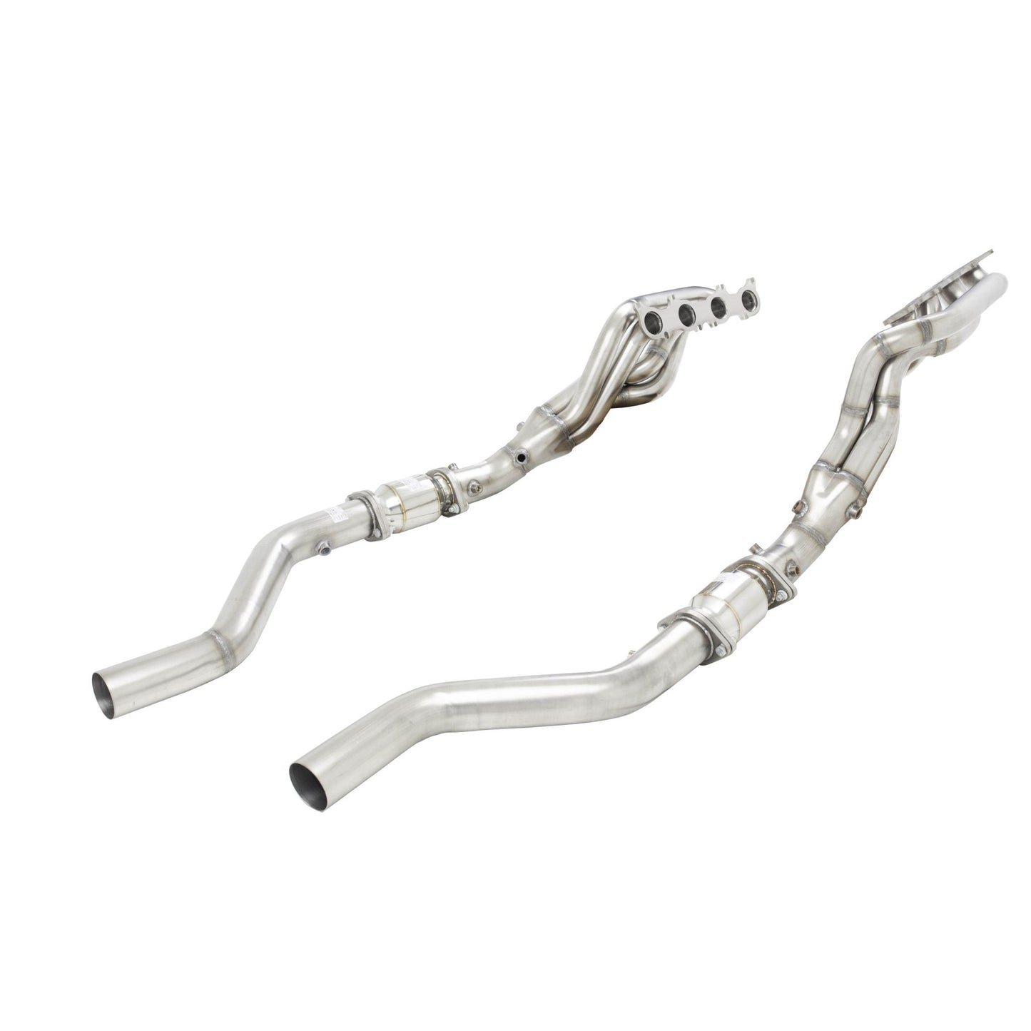 XFORCE Ford Mustang GT 2018- (Euro Emissions Spec) Stainless Steel 1"7/8 Header Kit With High Flow Metallic Cats (2 Bolt Outlet Flange); Exhaust Header H2-FM19-KITB