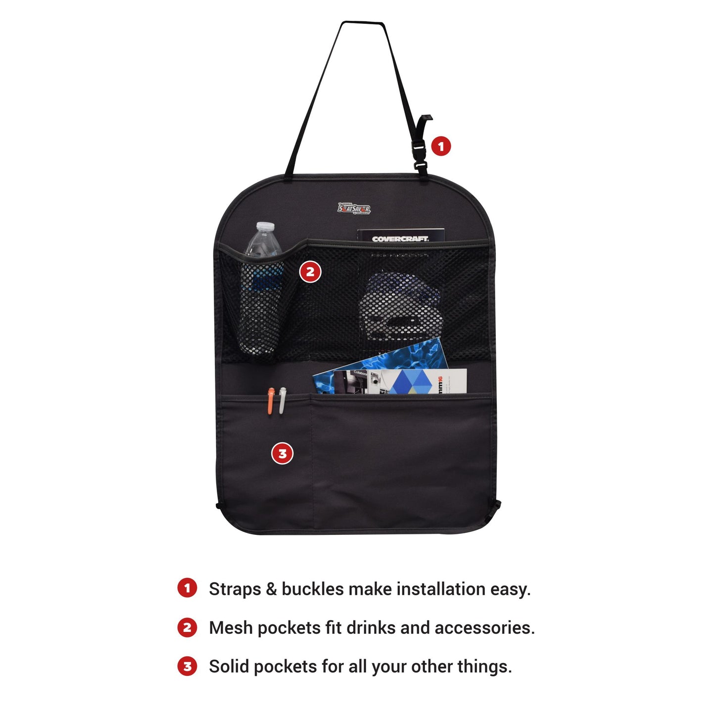 Covercraft Polycotton Seatback Organizer SBK1001PCCH