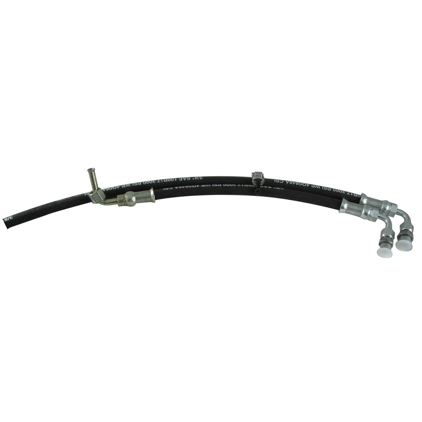 Borgeson - Power Steering Hose Kit - P/N: 925111 - 2 Piece OEM style rubber power steering hose kit. Connects Ford power steering pump to Borgeson Bronco power conversion box.