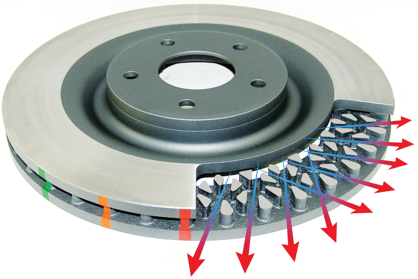 Disc Brakes Australia 5000 Series T3 Rotor Assembly DBA52230BLKCSL