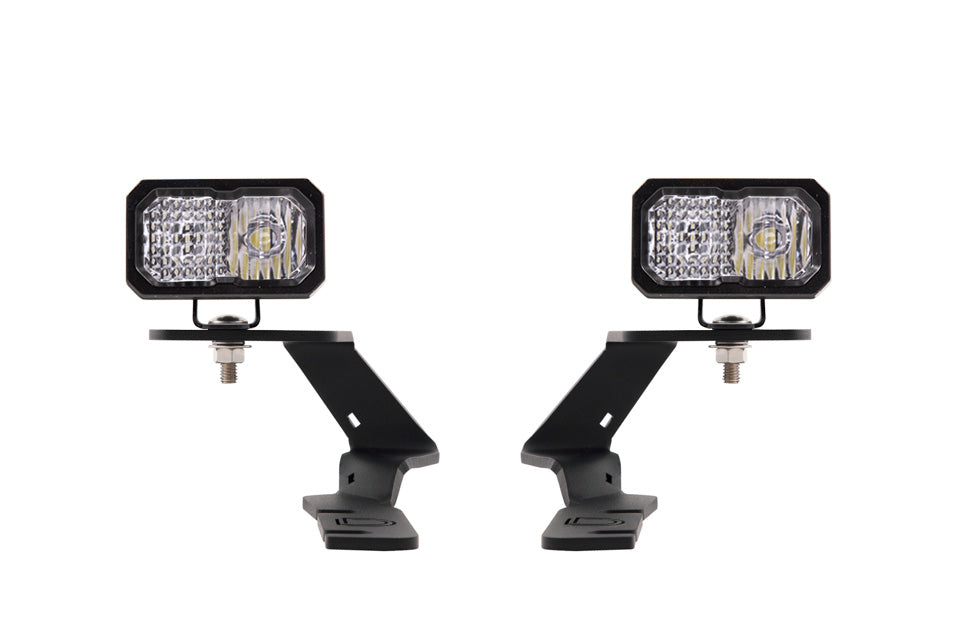 Diode Dynamics SSC2 LED Ditch Light Kit for 19-21 Ford Ranger Sport White Combo DD6587