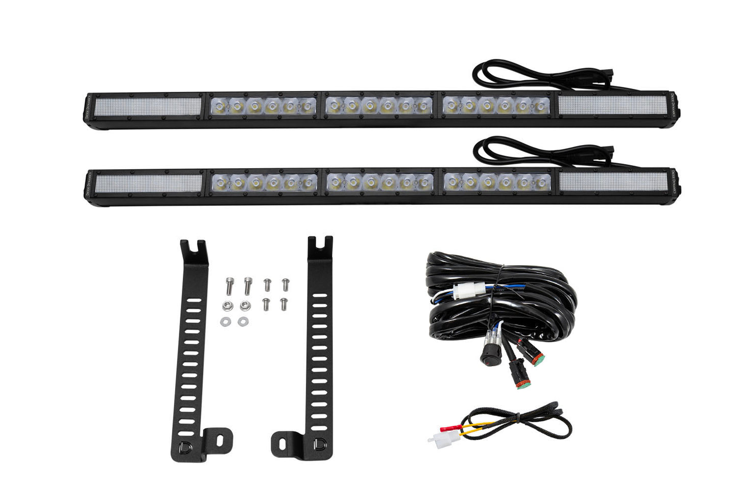 Diode Dynamics SS30 Dual Stealth Lightbar Kit for 2014-2019 Toyota 4Runner White Combo DD6764