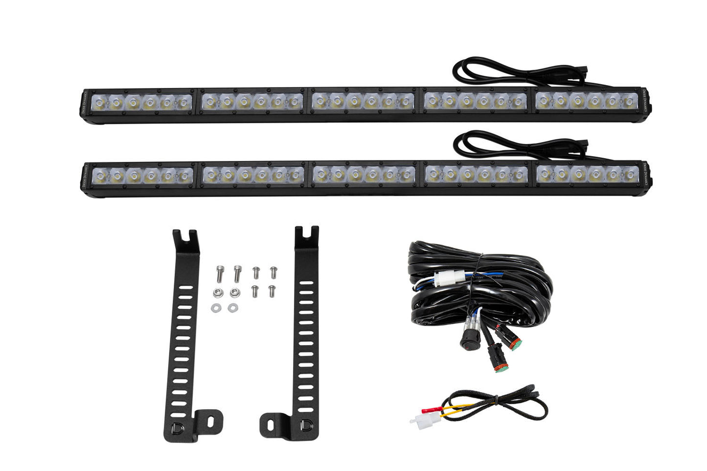 Diode Dynamics SS30 Dual Stealth Lightbar Kit for 2014-2019 Toyota 4Runner White Driving DD6766