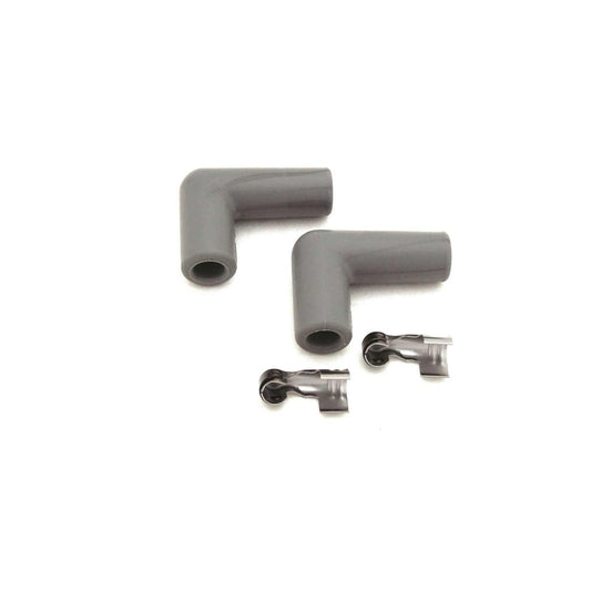 FAST 2 Pack of 90 Degree Plug Boots and Terminals 255-0010-2