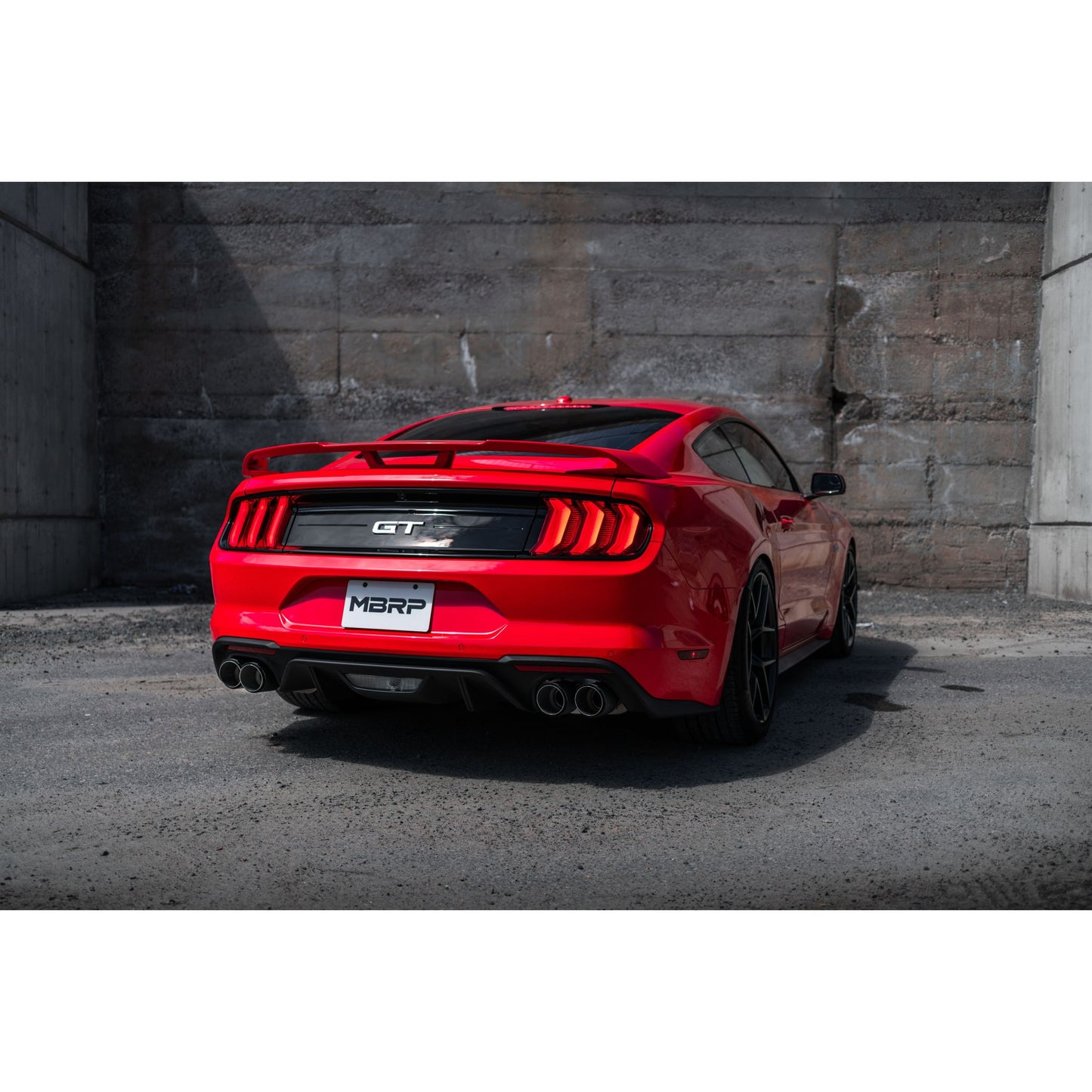 MBRP Exhaust 3" Cat Back Dual Quad Split Rear Exit;with Carbon Fiber Tips; Active Exhaust T304 S72093CF