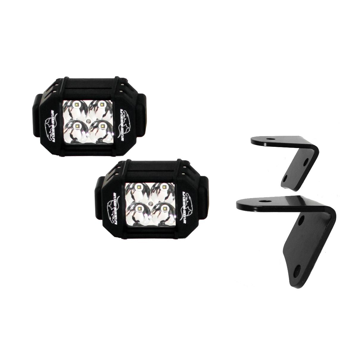 Lazer Star Lights Windshield Bracket Pair / 2X2 Bar Spot 5592304